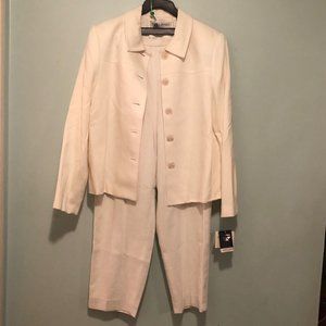 >. Valerie Stevens Sport -  Pant Suit ( Coat & Pants )  Cotton  size 14  Br…